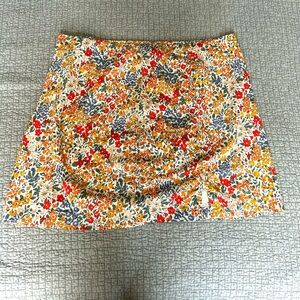 Pink Lily Give You Grace Multi Floral Side Slit Mini Skirt